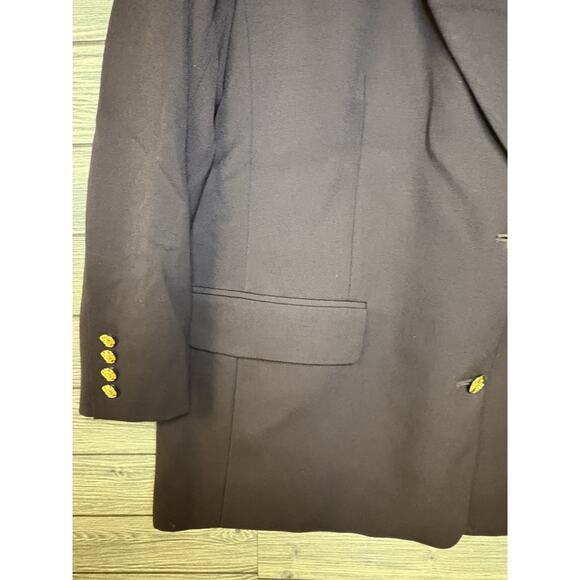 NWT AUSTIN REED Womens 18W 100% Worsted Wool Chocolate Brown Blazer Vintage - Picture 7 of 14